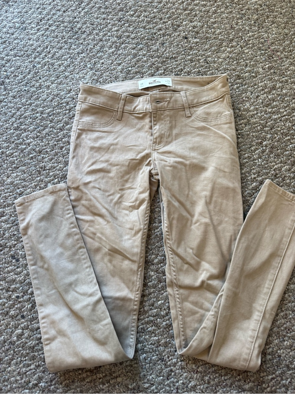 Hollister Tan Skinny Jeans